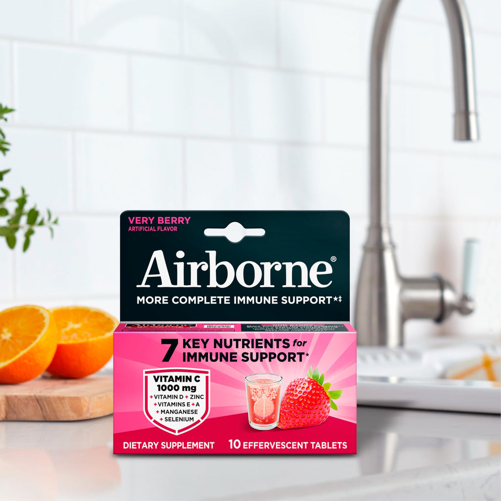 Airborne Vitamin C 1000mg with Zinc Effervescent Tablets - 10 Tablets - image 11