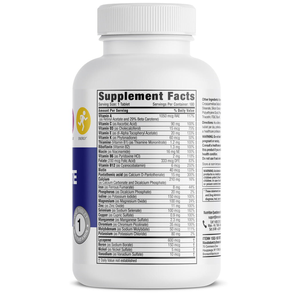 Bronson ONE Daily Complete Multivitamin Multimineral Once-Daily Multi