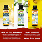 Barlean's Omega 3 Fish Oil Liquid Supplement for Men and Women