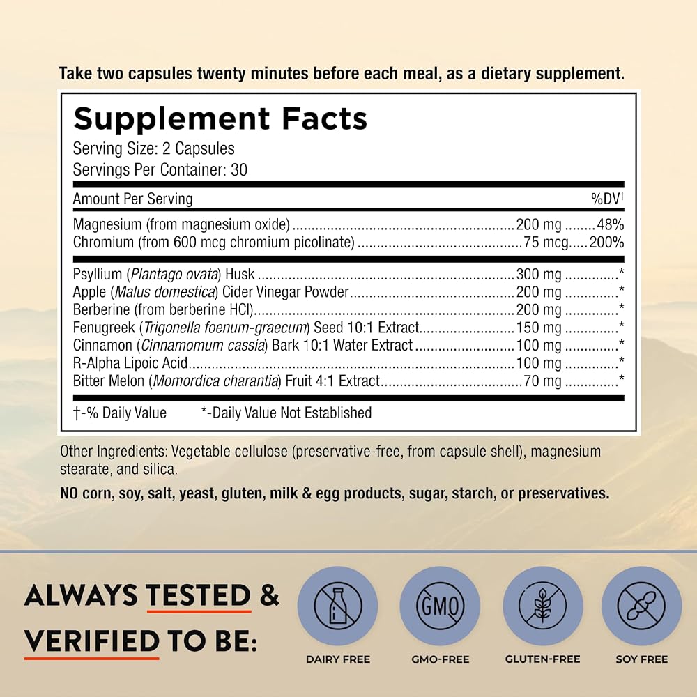 Mt. Angel Vitamins Blood Sugar Support Supplement - Natural - image 5