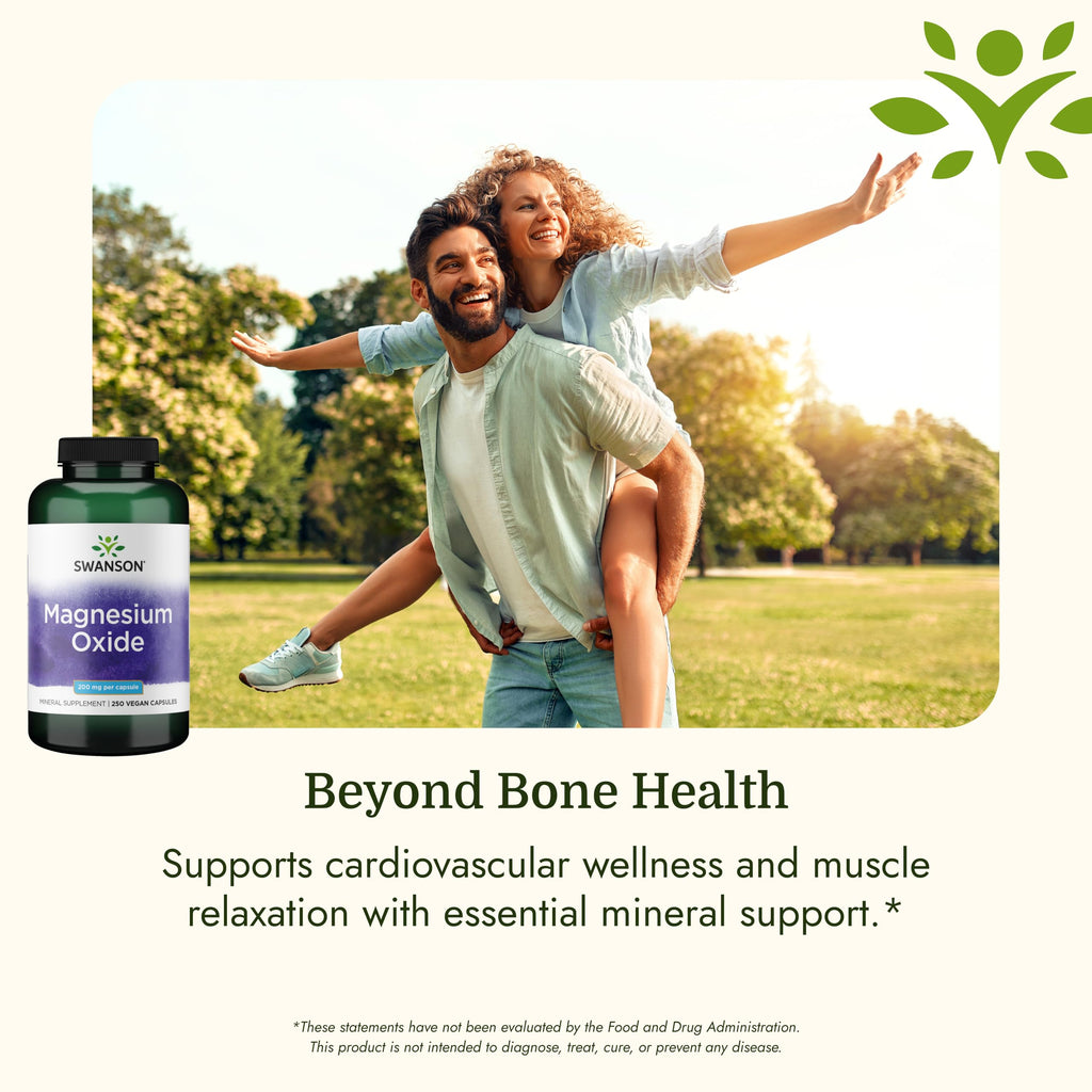 Swanson Magnesium Bone & Muscle Support 200 mg - 250 Capsules - image 5