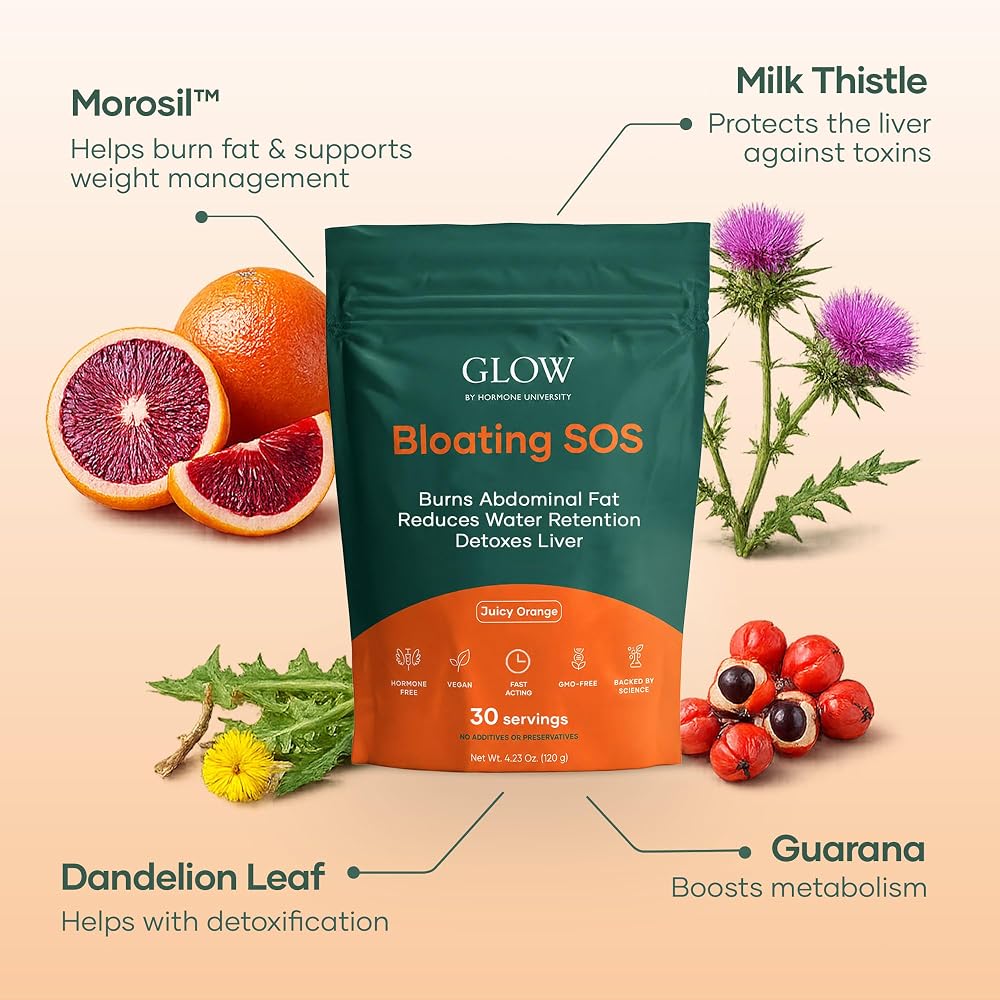 Glow Botanica Bloating SOS Powder for Gut Health - 30 Servings - image 3