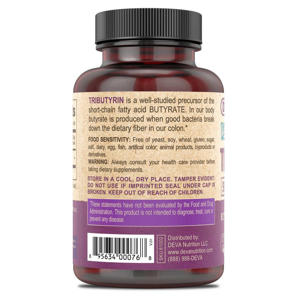 DEVA Vegan Tributyrin Supplement