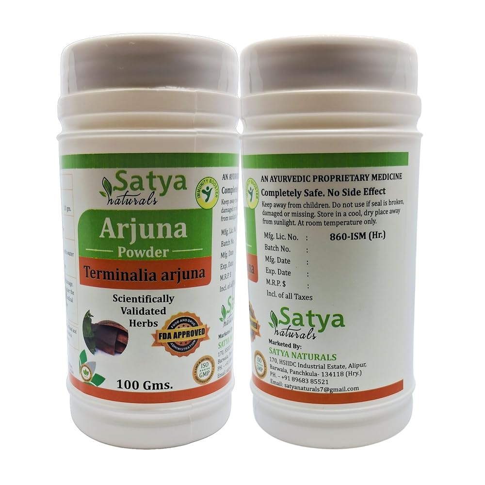 Satya Naturals Arjuna Powder Ayurvedic Herbal Supplement - 2 x 100g - image 3