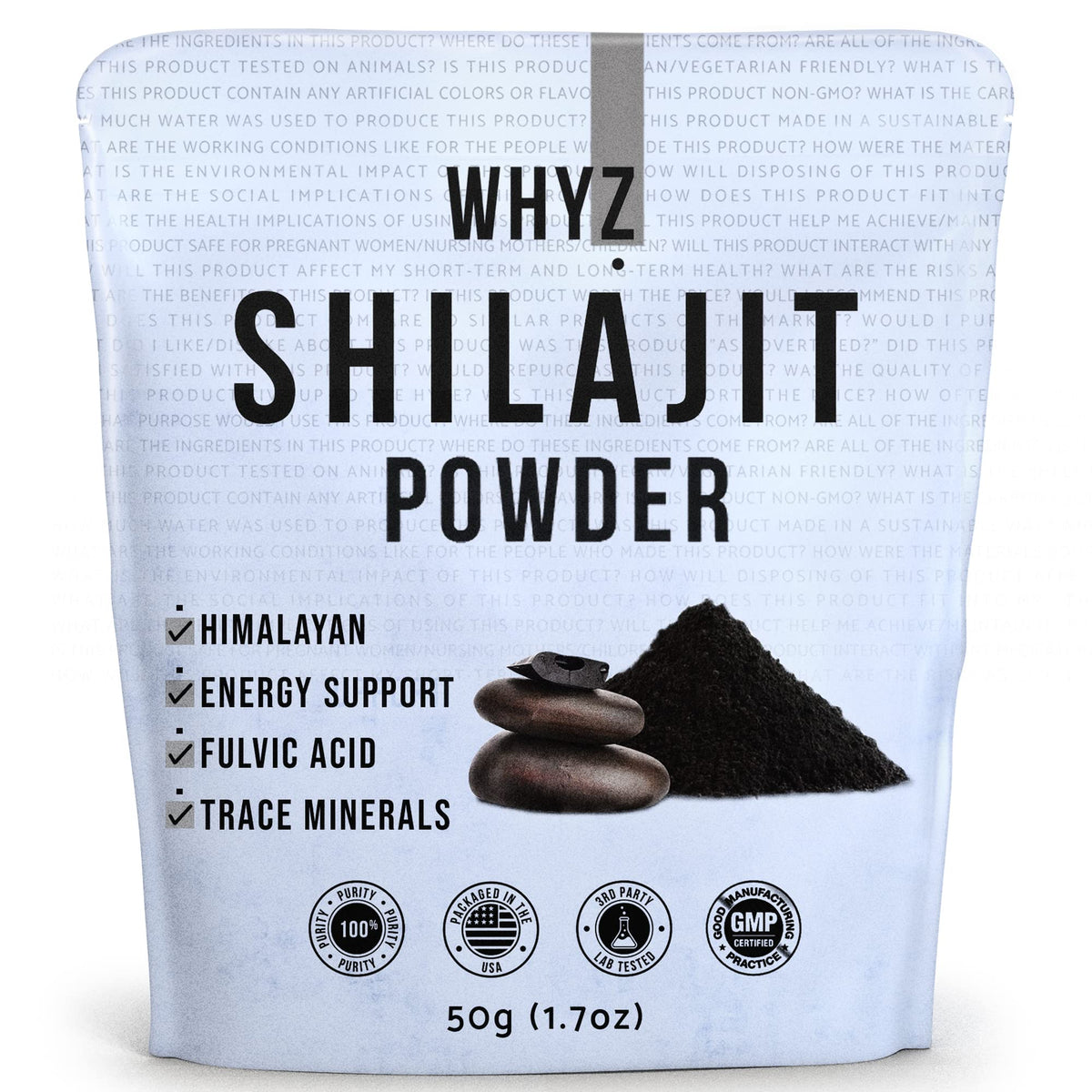 WHYZ Shilajit Powder with Fulvic Acid - 50g