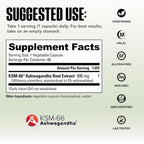 NutraBio Ashwagandha KSM-66 600 MG for Stress & Mood - 60 Capsules - image 3