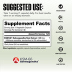 NutraBio Ashwagandha KSM-66 600 MG for Stress & Mood - 60 Capsules - image 3