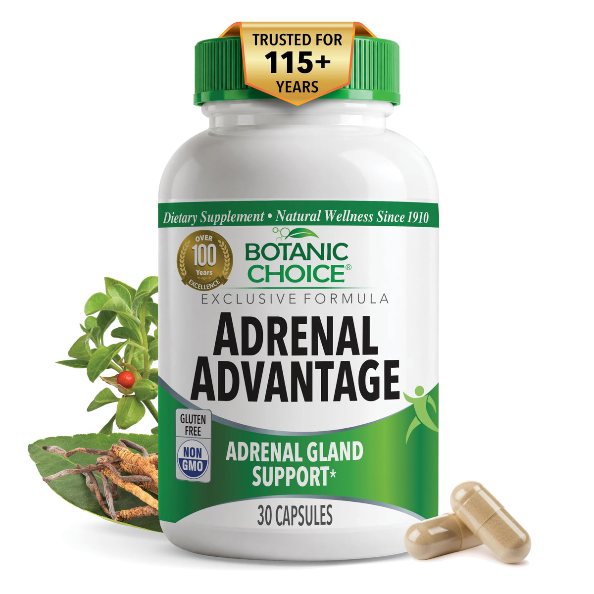 Botanic Choice Adrenal Advantage Stress Support - 30 Capsules