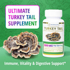 ENCAPSULATE Turkey Tail Capsules 8:1 Extract - 60 Vegan Capsules - image 4