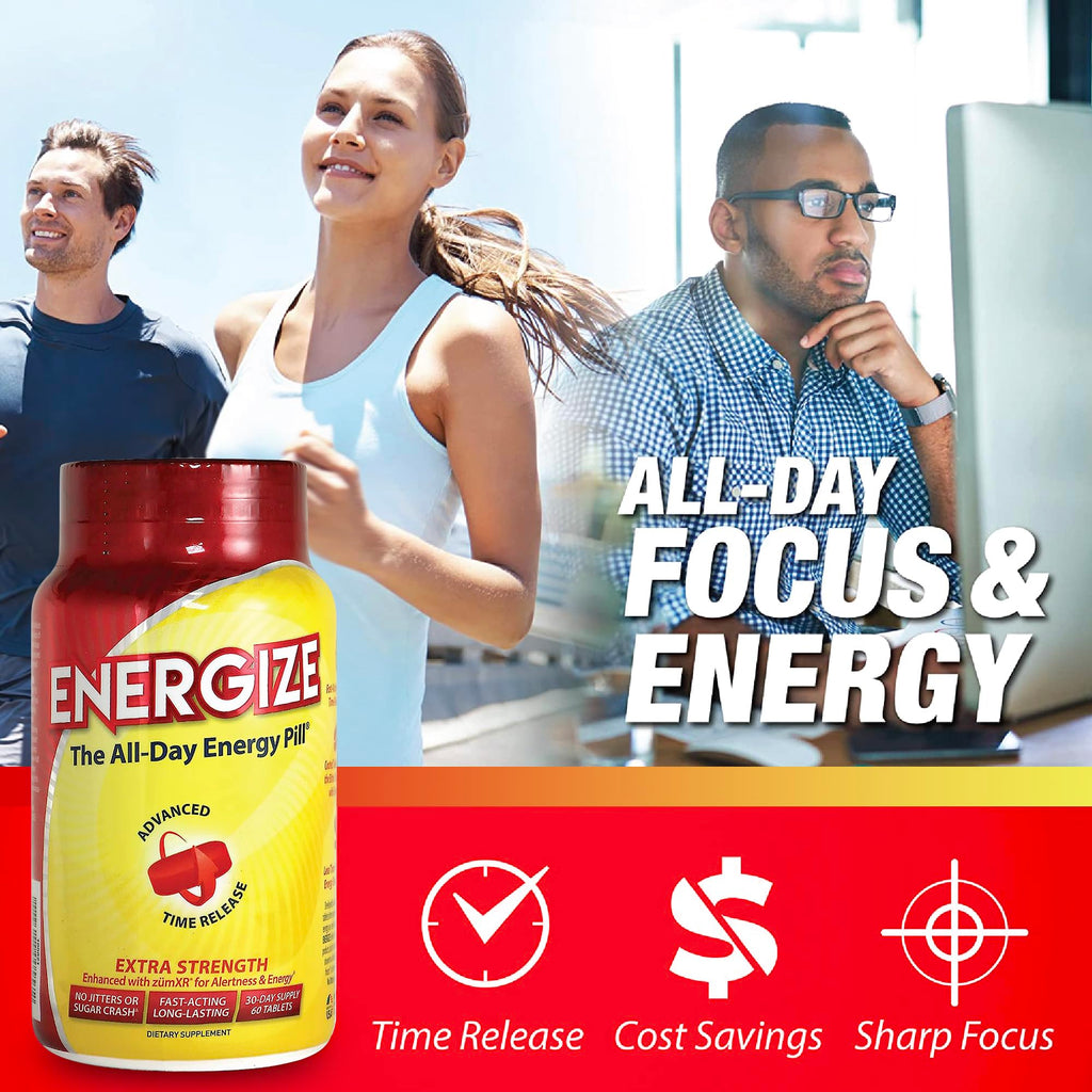 iSatori Energize Caffeine Pills Time Release - 84 Tablets