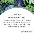 NaturesPlus PRO Calcium D-Glucarate 600 mg - 90 Capsules - image 2