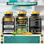 Tenmido Rhodiola Rosea 8in1 Formula - 150 Vegetarian Capsules - image 7