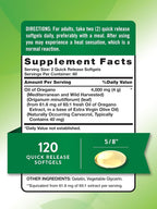 Nature's Truth Oil of Oregano Softgels with Carvacrol - 120 Softgels - image 2