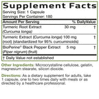 Bronson Turmeric Curcumin with BioPerine - High Potency Premium Joint