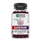 ZHOU Elder-Mune Sambucus Elderberry Gummies with Zinc & Vitamin C - 60 Gummies