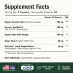 Vimerson Health Apple Cider Vinegar with Turmeric & Ginger - 60 Capsules - image 2