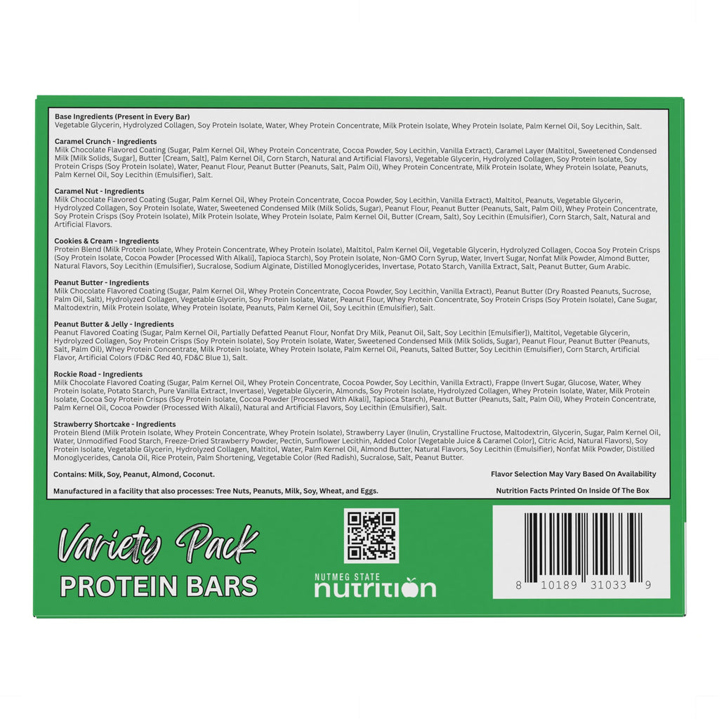 Nutmeg State Nutrition HealthyWise - High Protein Diet Bars