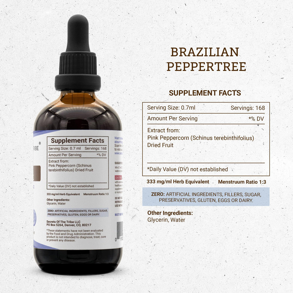 Secrets of the Tribe Brazilian Peppertree Tincture Alcohol-Free
