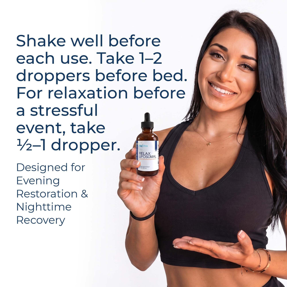 NuEthix Formulations Relax Liposomal Supplement for Sleep - 2 Fl Oz - image 5