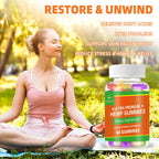 AFXMATE Hemp Gummies Omega 3-6-9 for Relaxation - 120 Gummies - image 3