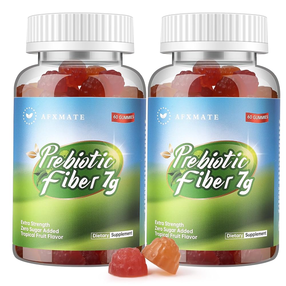 AFXMATE Fiber Supplement Gummies for Digestive Wellness - 120 Gummies