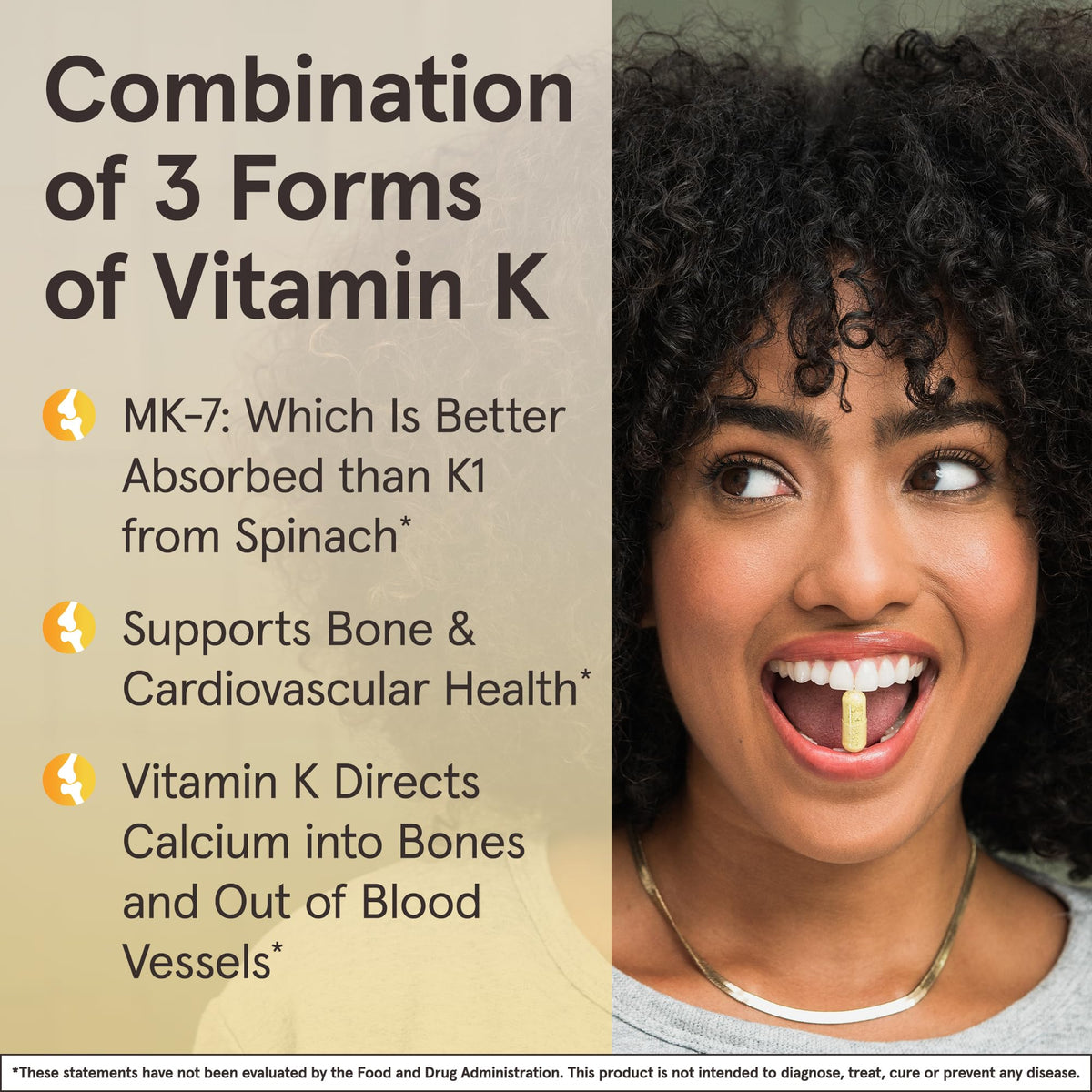 Jarrow Formulas K-Right Vitamin K2 MK-7 with D3 - 60 Softgels - image 4