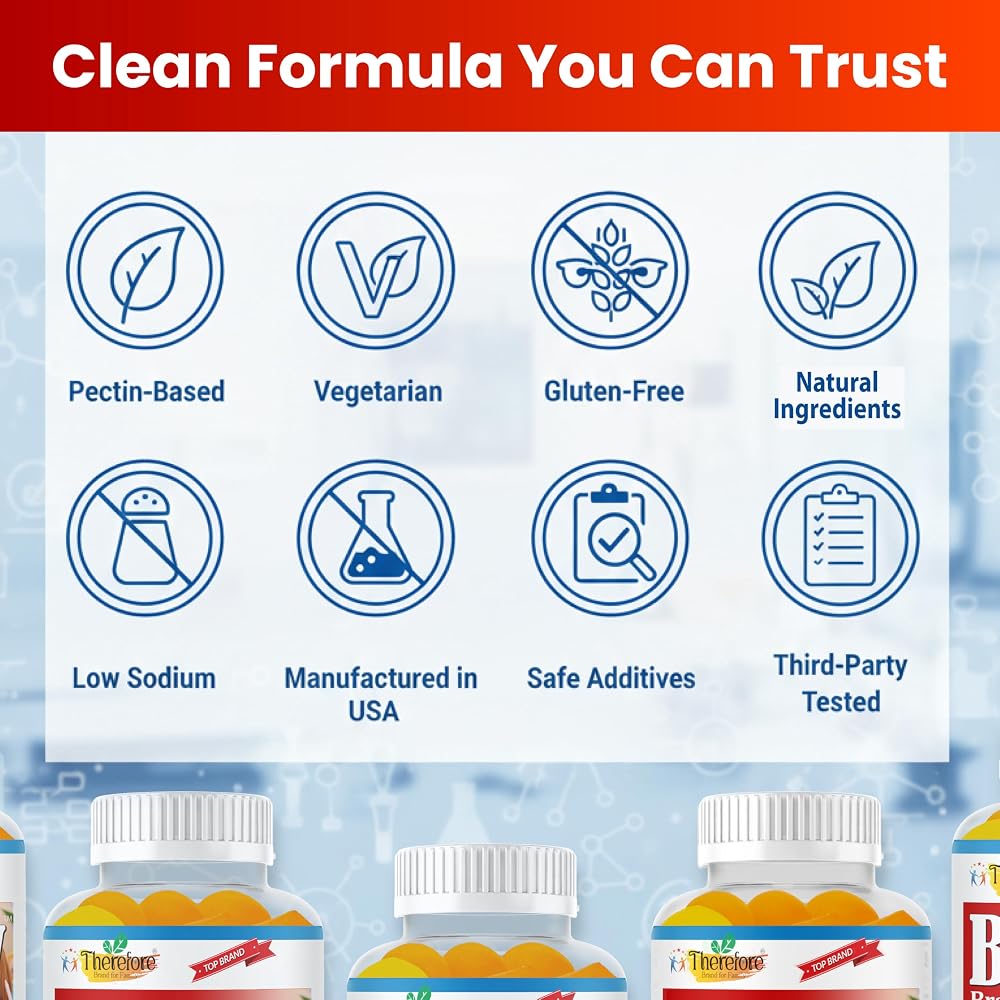 Therefore B.Brainy Focus Gummies for Kids & Teens - 60 Gummies - image 6