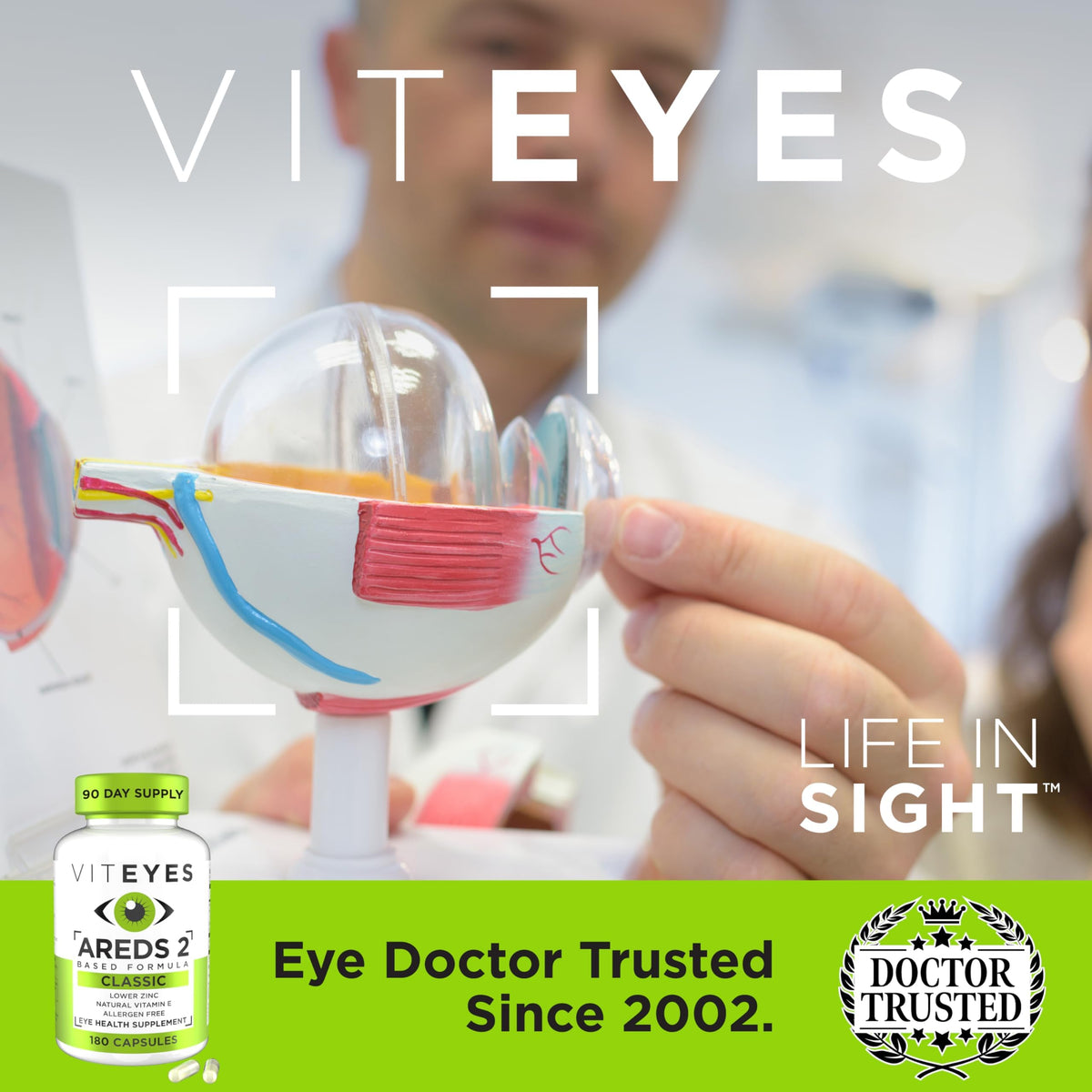 Viteyes AREDS 2 Eye Vitamins Macular Support - 180 Capsules - image 8