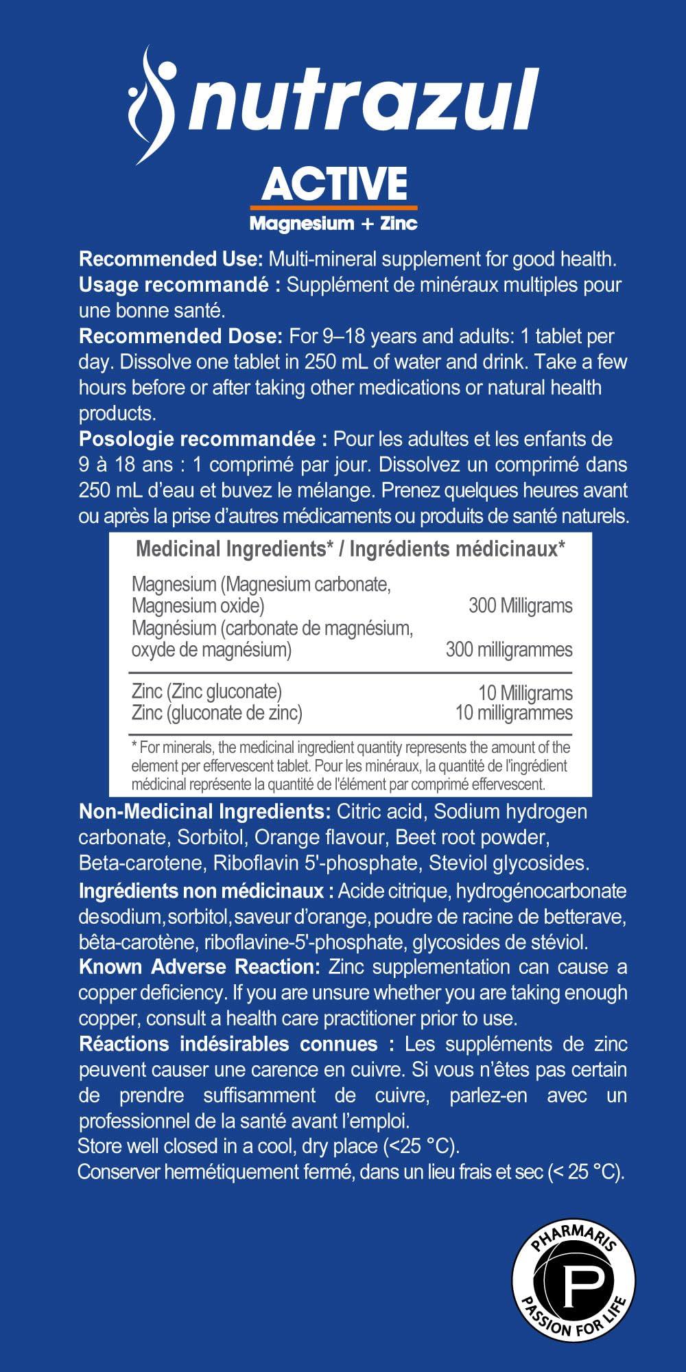 Nutrazul Active Magnesium & Zinc Effervescent Tablets - 60 Tablets - image 8