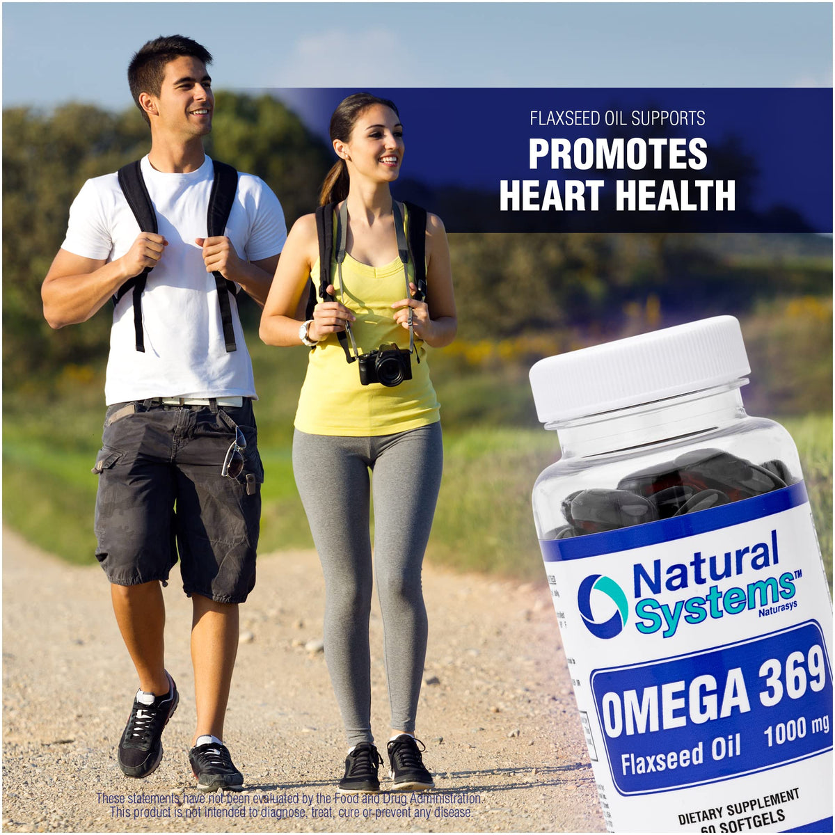 Natural Systems Omega 3 6 9 Flax Seed Oil 1000 mg - 100 Softgels - image 8