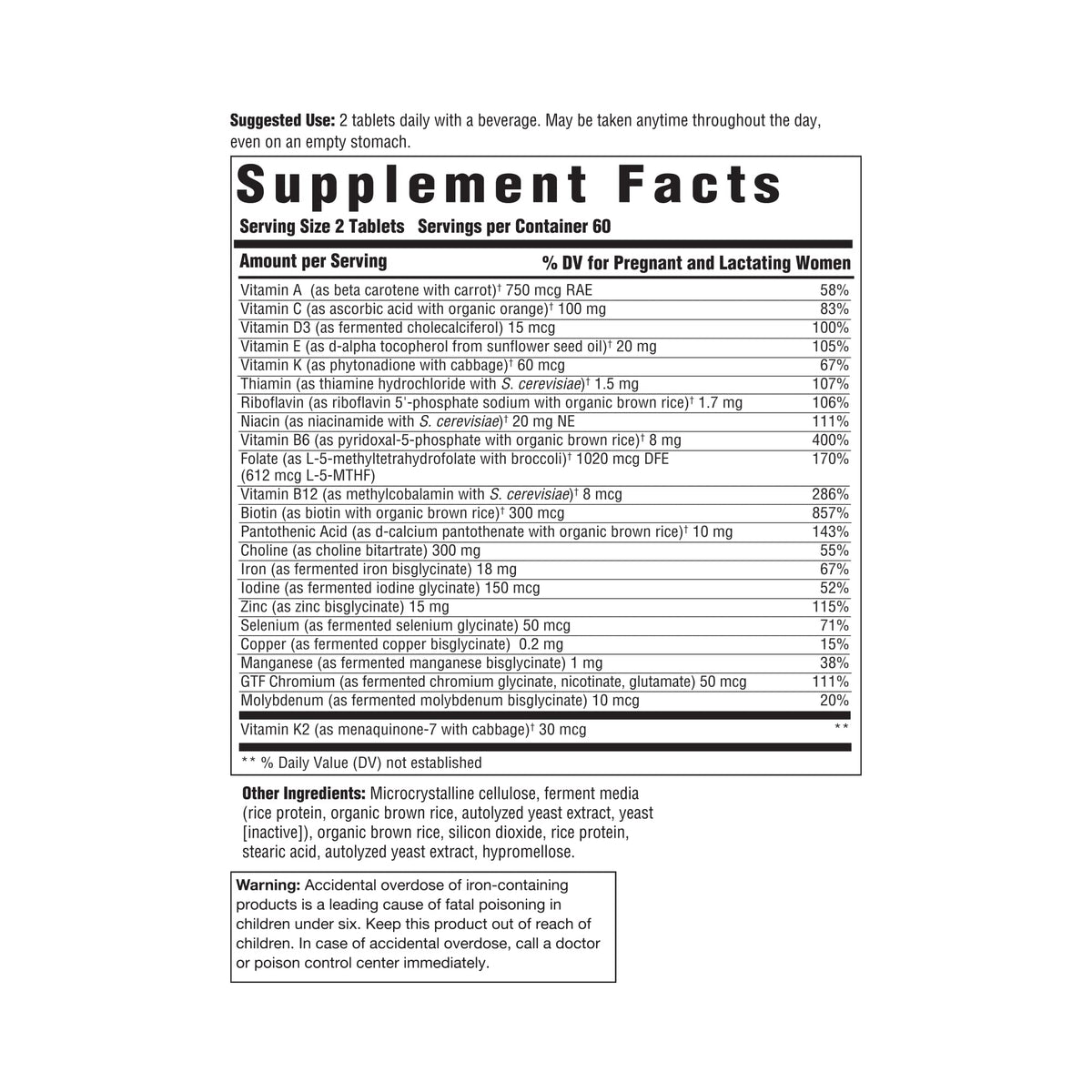 Innate Response Formulas Baby & Me Multivitamin - Prenatal