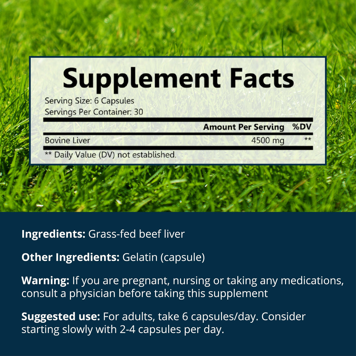 Dr. Boz Beef Liver Capsules Grass Fed Iron Supplement - 180 Count - image 5