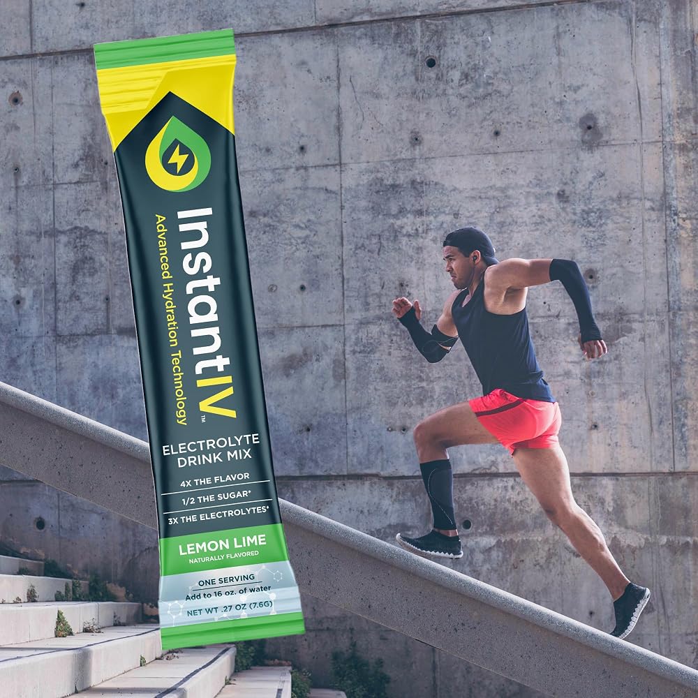 Instant IV Electrolytes Powder Lemon Lime - 12 Packets - image 5