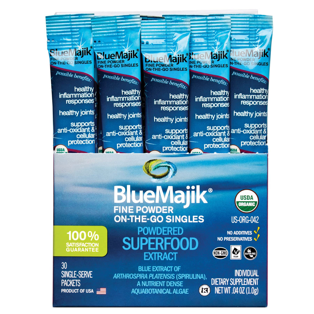 E3LIVE Blue Majik On-The-Go Singles Powder - 30 Count