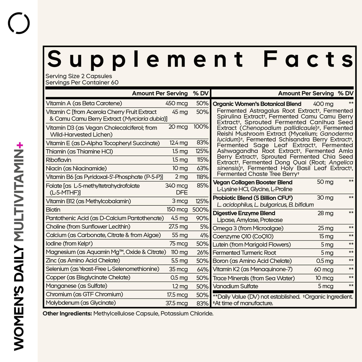 Codeage Women's Daily Multivitamin with 25+ Vitamins & Minerals - 120 Capsules - image 2