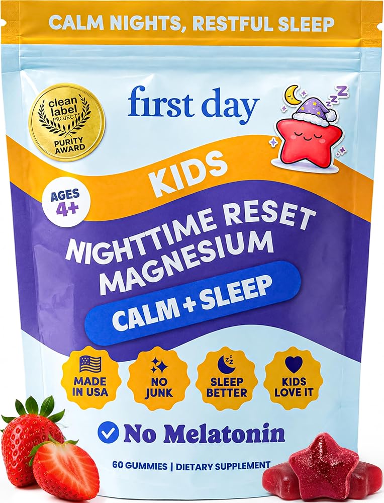 First Day Kids’ Nighttime Reset Calming Magnesium Gummies