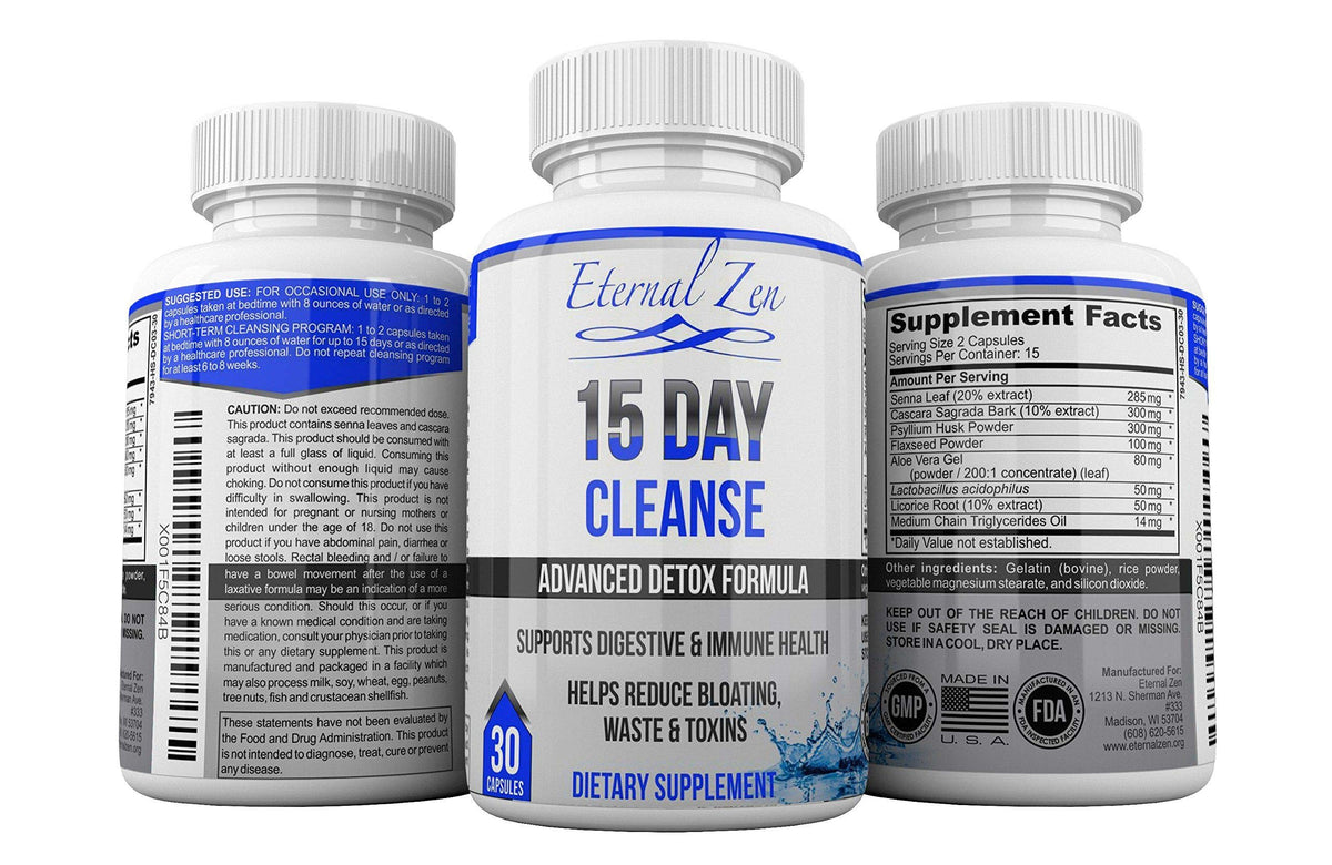 Eternal Zen 15 Day Colon Cleanser Detox with Extra Strength Herbs - image 3