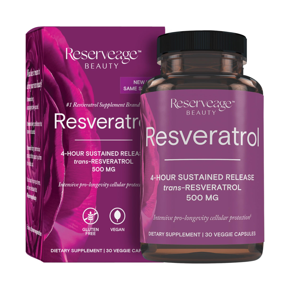 Reserveage Beauty Resveratrol 500 mg