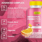 MEGNETA Vaginal Probiotics for Women with Cranberry - 60 Gummies - image 3
