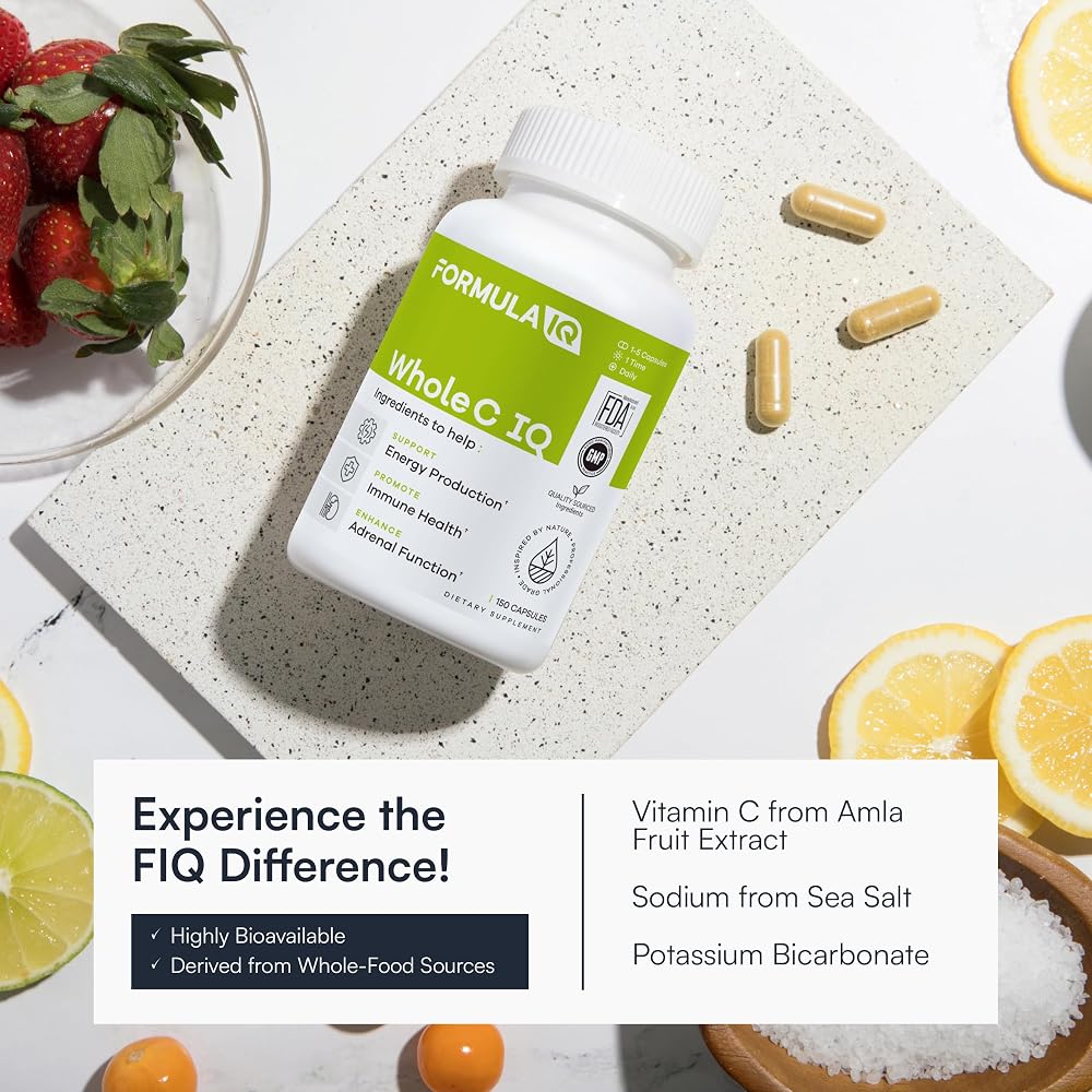 FIQ Formula IQ Whole C IQ Natural Vitamin C - 90 Capsules - image 3