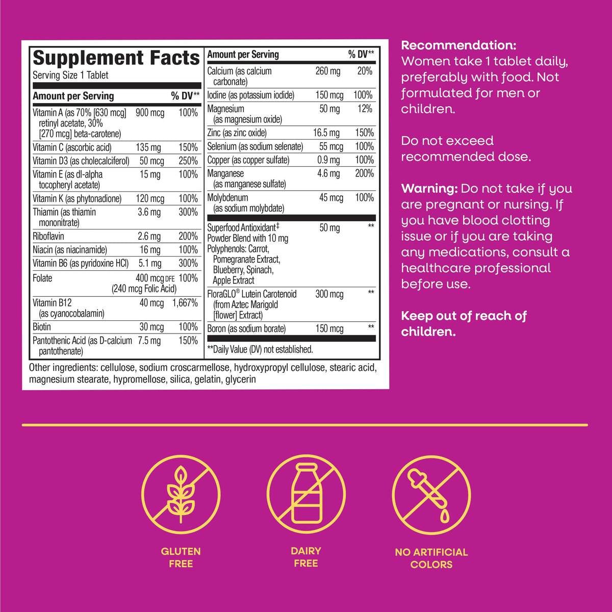 Nature's Way Alive! Women's 50+ Complete Multivitamin