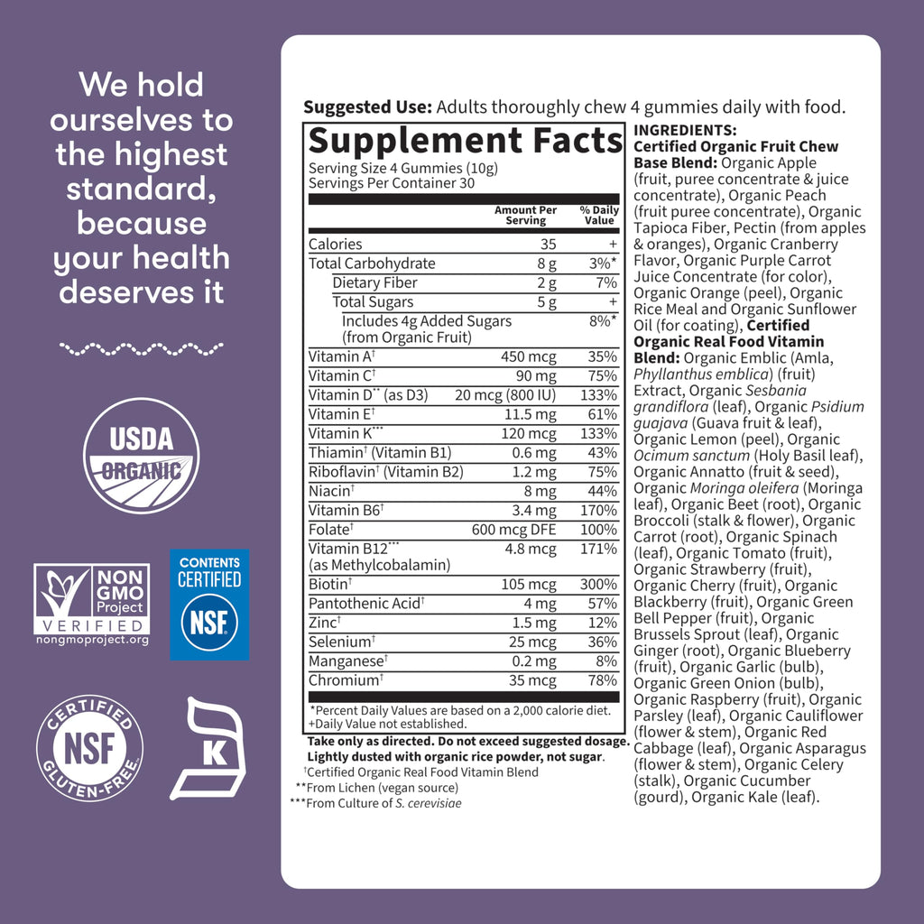 Garden of Life Organics Prenatal Multivitamin Gummies - 120 Gummies - image 5