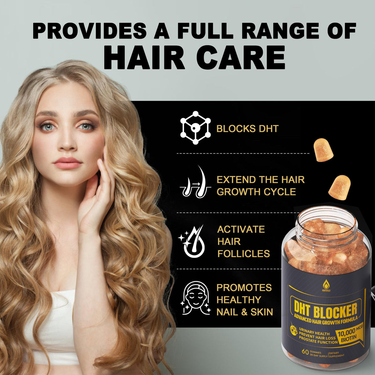 LILICARE DHT Blocker Gummies Hair Growth Supplement