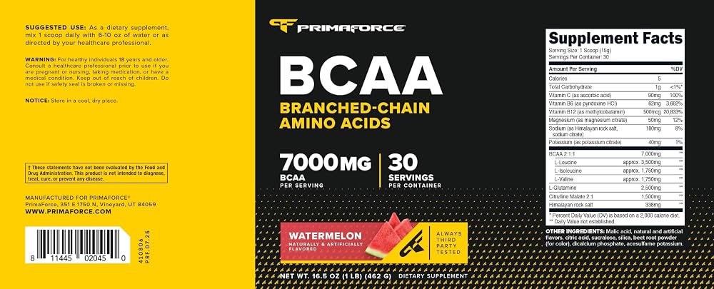 Primaforce BCAA Powder (30 Servings)