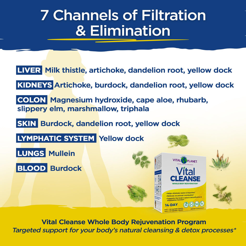 Vital Planet Vital Cleanse with Milk Thistle - 56 Capsules - image 5
