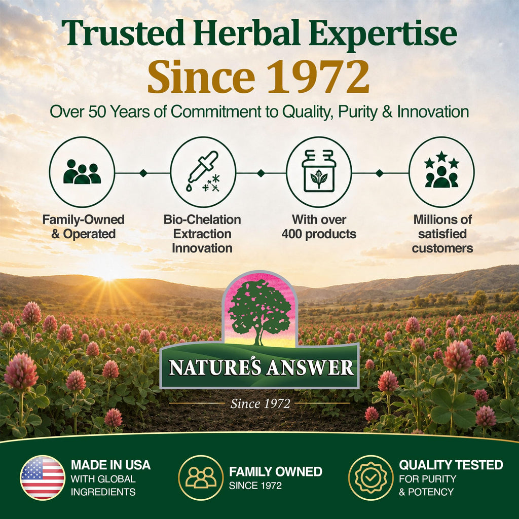 Nature's Answer Red Clover Extract Alcohol-Free Liquid - 1 Fl Oz - image 9