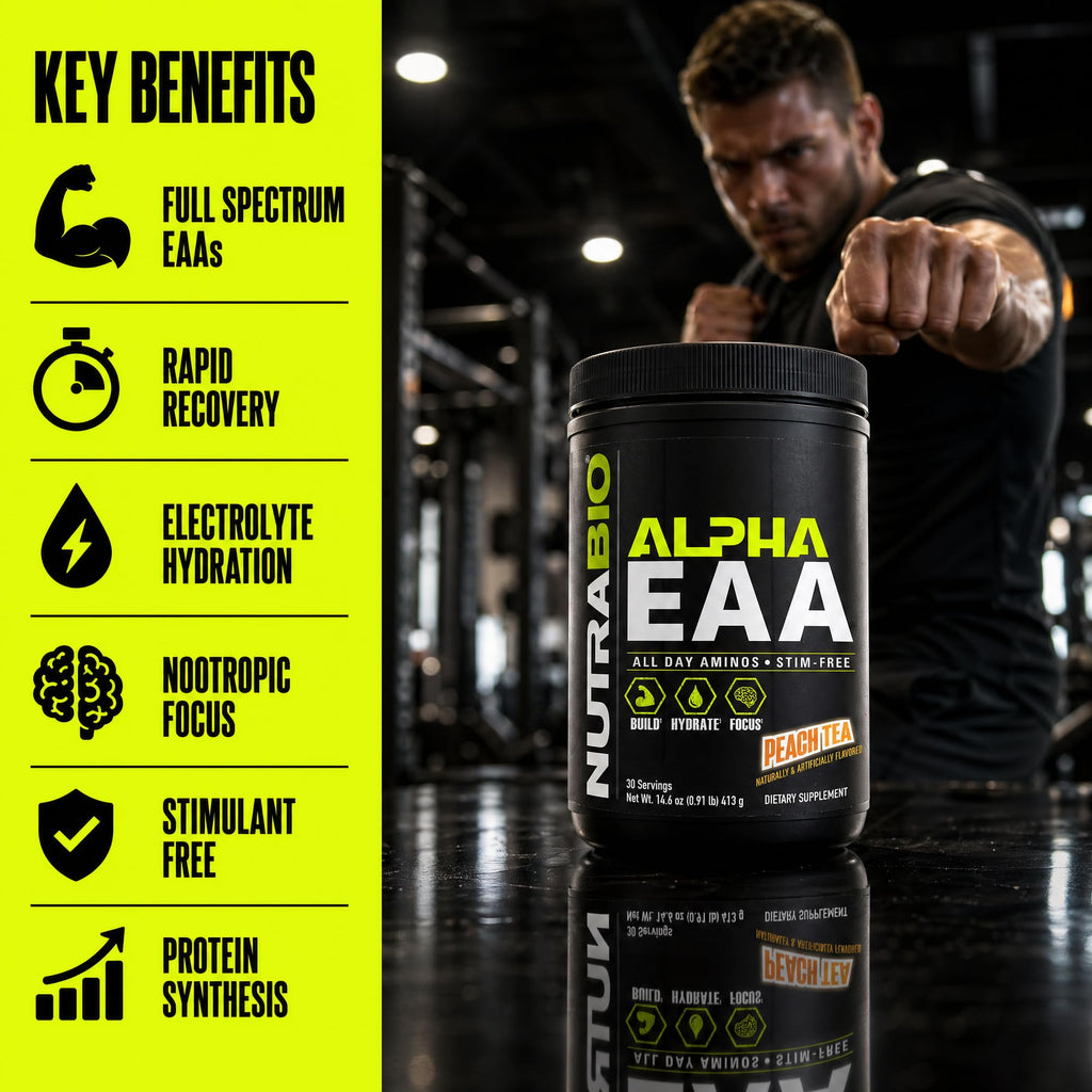 NutraBio Alpha EAA Essential Amino Acids Powder - 30 Servings - image 5