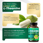 GriMed L-Theanine 1485 mg with Apigenin, GABA & Ashwagandha - 150 Capsules - image 3