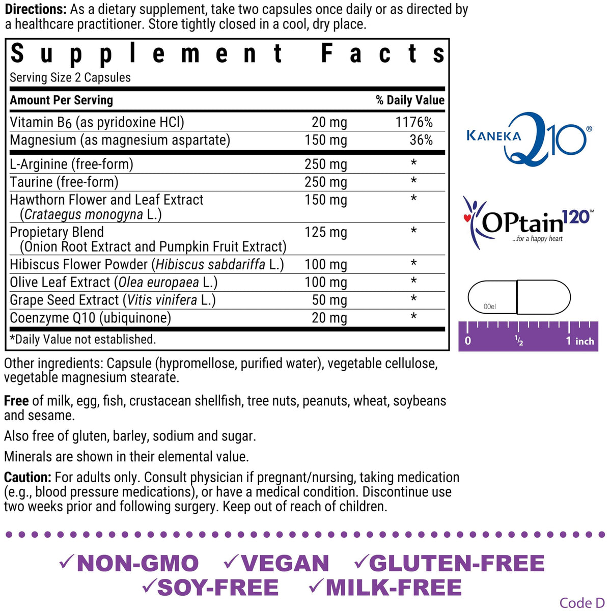 BlueBonnet Targeted Choice Blood Pressure Support, 60 Veggie Capsules - image 2