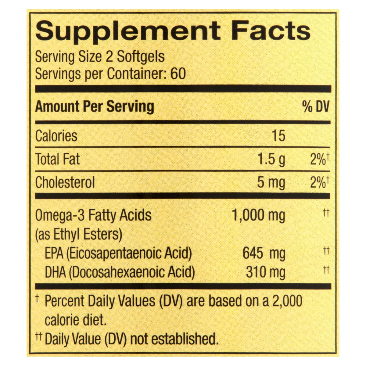 LUAL Spring Valley Omega-3 Mini Fish Oil 1000 mg - 120 Softgels - image 3